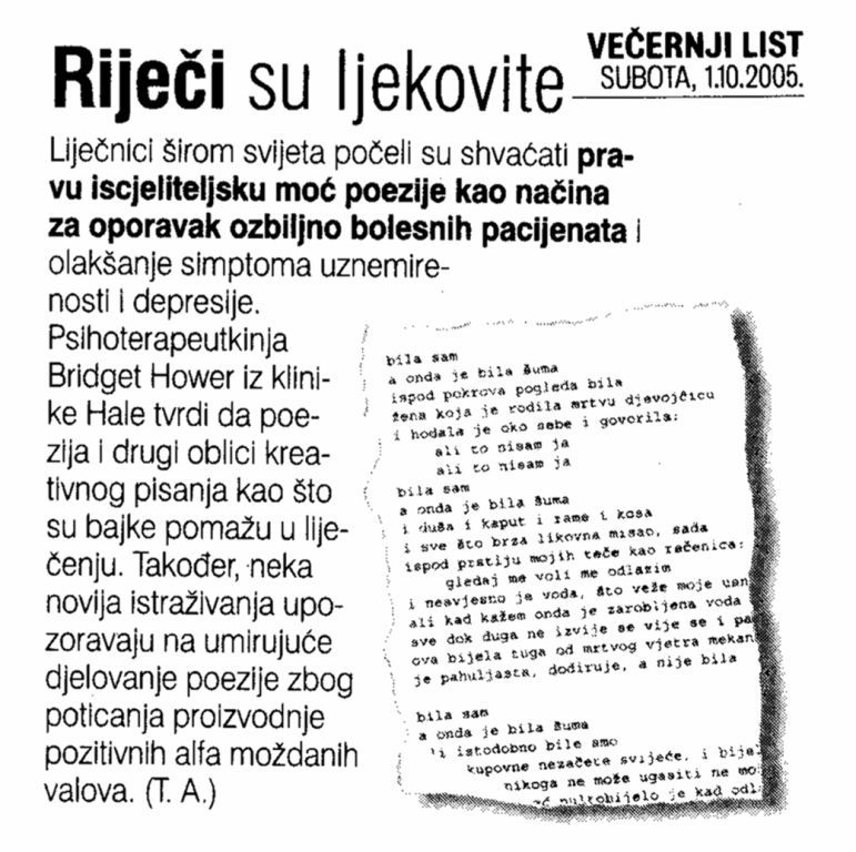 Riječi su ljekovite - kratki članak